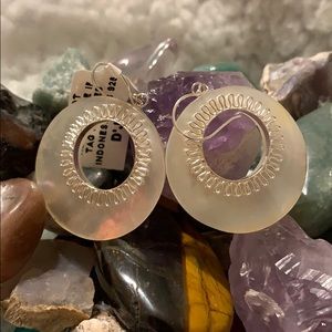 BOGO BNWT MOP & Sterling Silver Earrings